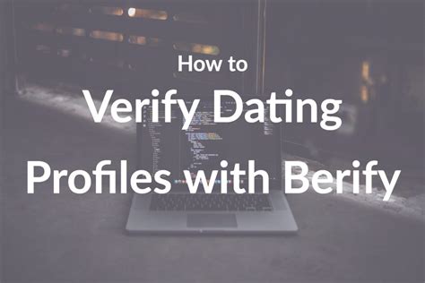 verify online dating profile